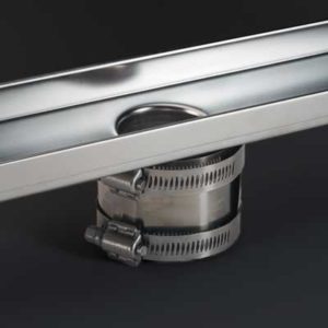 Stainless steel clad coupling shower drain accessory